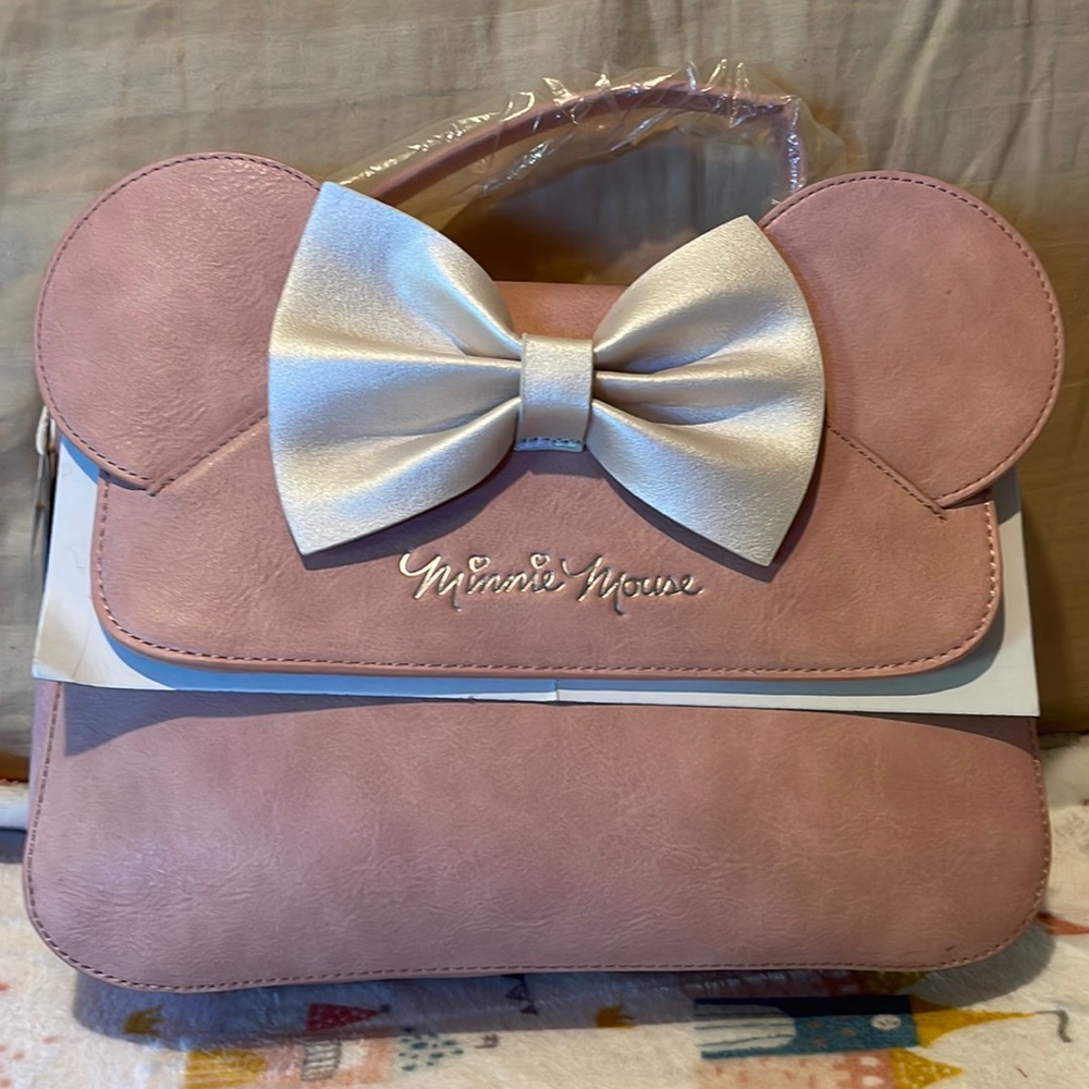 Loungefly Disney Minnie Mouse Ears pink crossbody bag